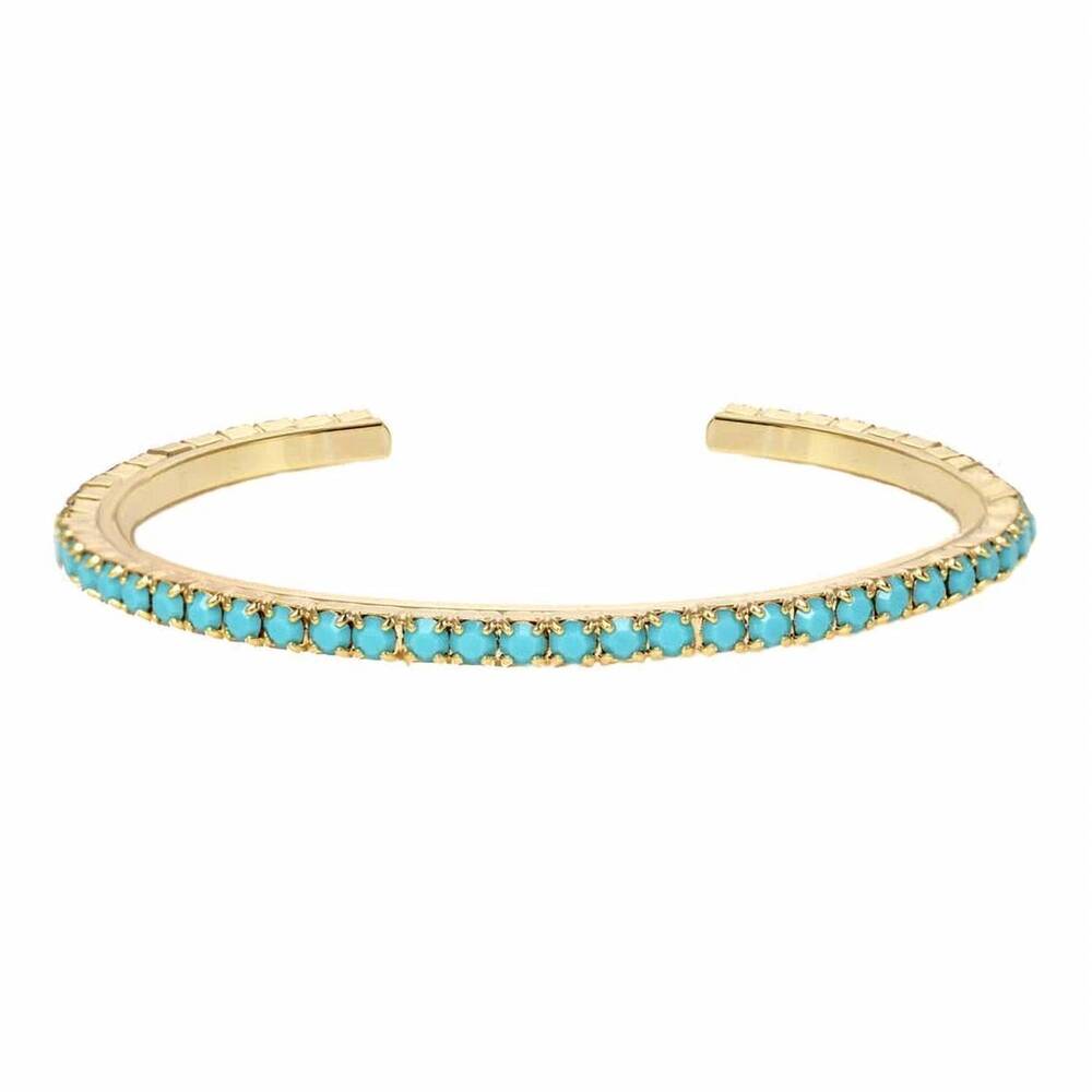 NEW TOVA women's rae stackable cuffs in turquoise